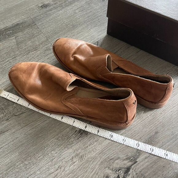 Trask Ali Camel Italian Washed Sheepskin Flats - Picture 14 of 14